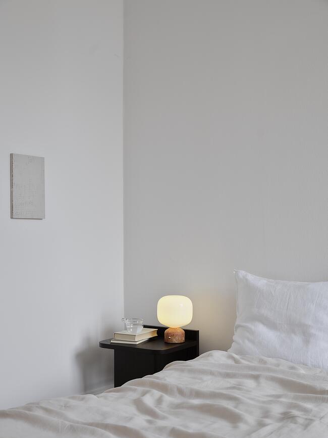 Lámpara de Mesa inalámbrica Meemo, blanca