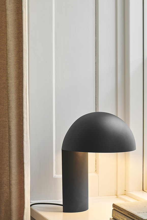 Lámpara de mesa Leery, 40 cm, blanca