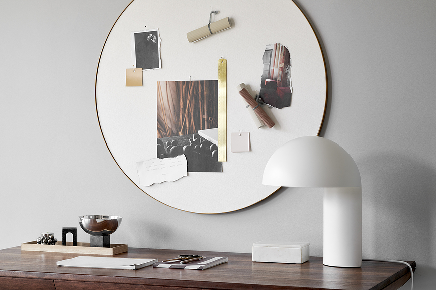 Lámpara de mesa Leery, 40 cm, blanca