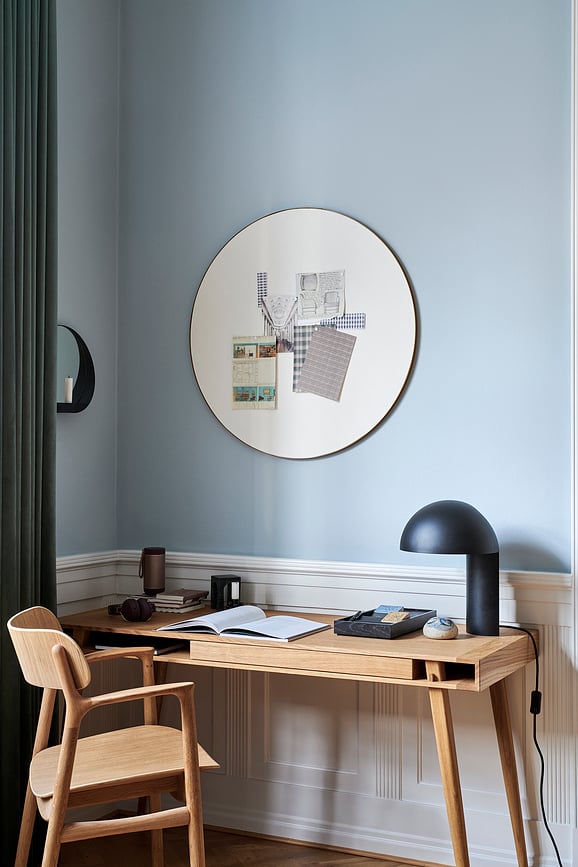 Lámpara de mesa Leery, 40 cm, blanca