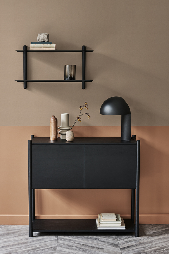 Lámpara de mesa Leery, 40 cm, blanca