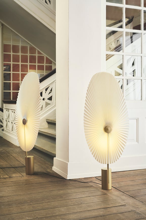 Lámpara de Pie de latón Liris, 118 cm