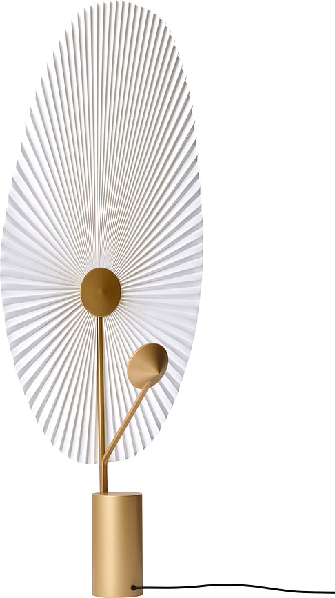 Lámpara de Pie de latón Liris, 118 cm