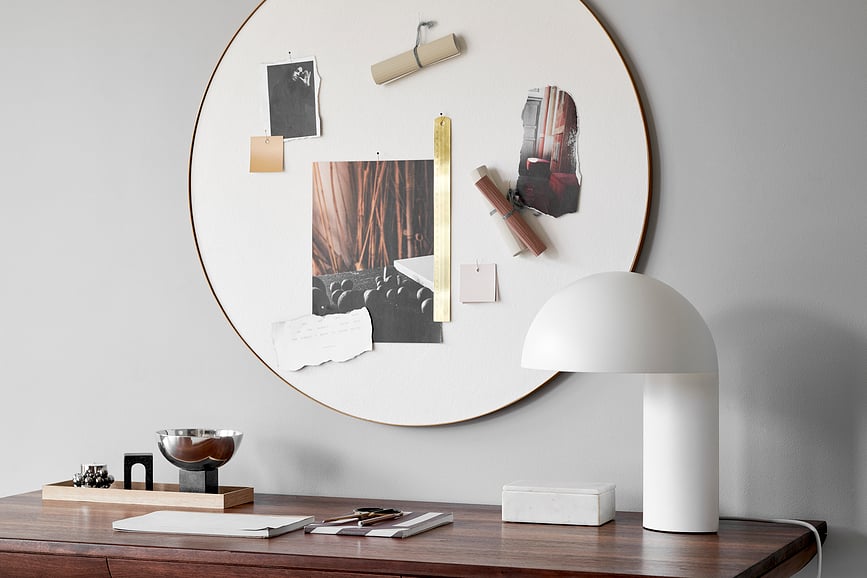 Leery Stolna Lampa 40 cm bijela