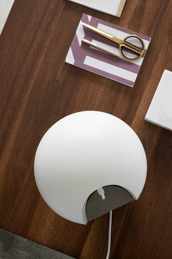 Leery Lampe de Table 40 cm, blanche