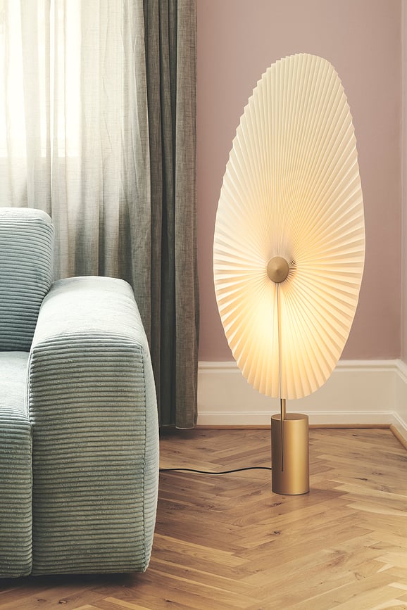 Liris Podna Lampa 118 cm mjedena