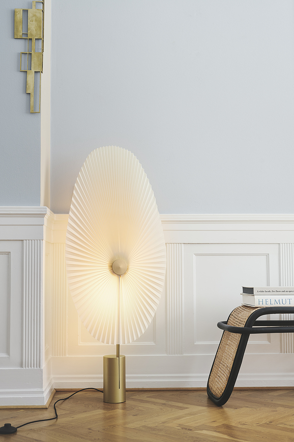 Liris Lampadaire 118 cm, laiton