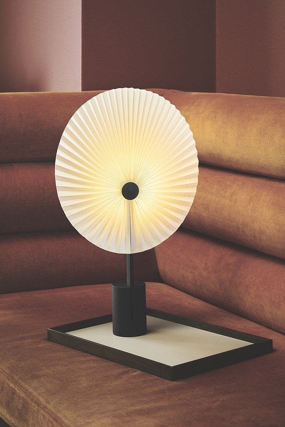 Liris Brezžična namizna svetilka, 45 cm, črna