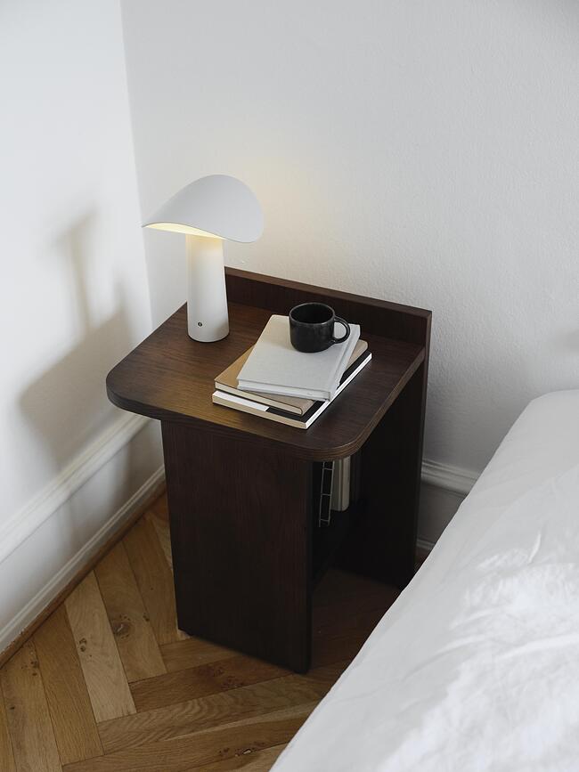 Lium Lampe de Table sans fil, chromée