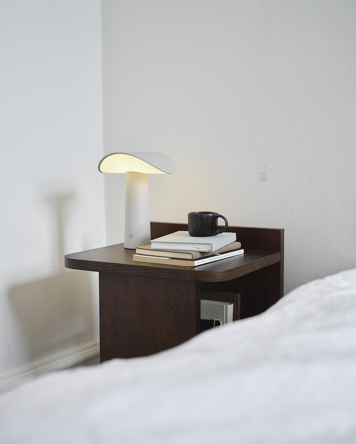 Lium Lampe de Table sans fil, chromée