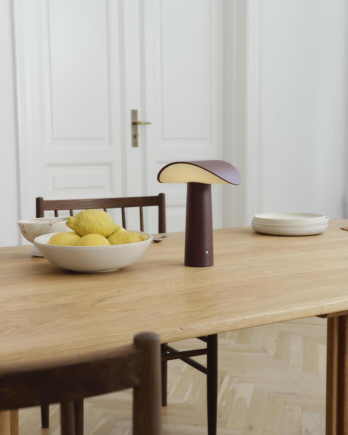 Lium Lampe de Table sans fil, chromée