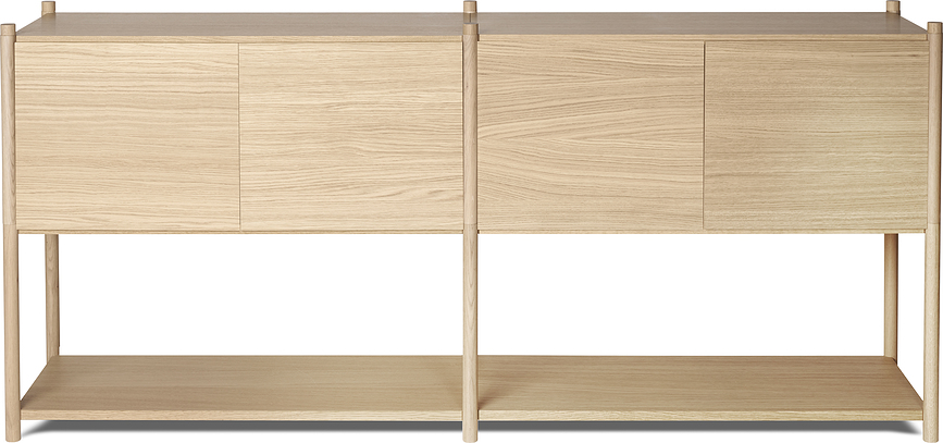 Modulární regál Sceene H 82,1 cm dub světlý