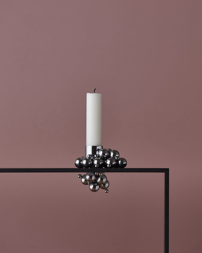 Molekyl Bougeoir magnétique, pour bougie classique, laiton