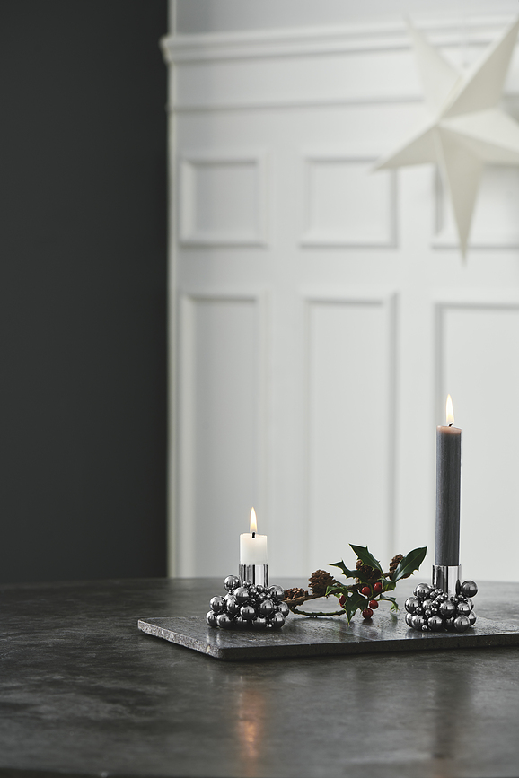 Molekyl Κηροπήγια, για κλασικά κεριά, μαγνητικά, μαύρα, 2 τμχ