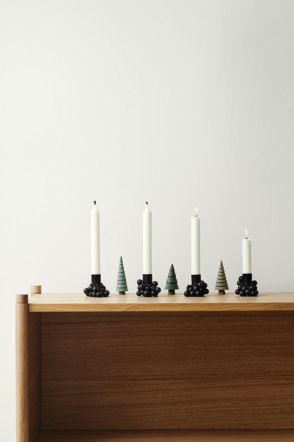 Molekyl ΚΗΡΟΠΗΓΙΑ μαγνητικά, για κλασικά κεριά, ορείχαλκος, 4 τμχ