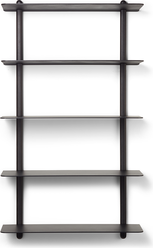 Nástěnná police Nivo Large E 118 cm černý jasan