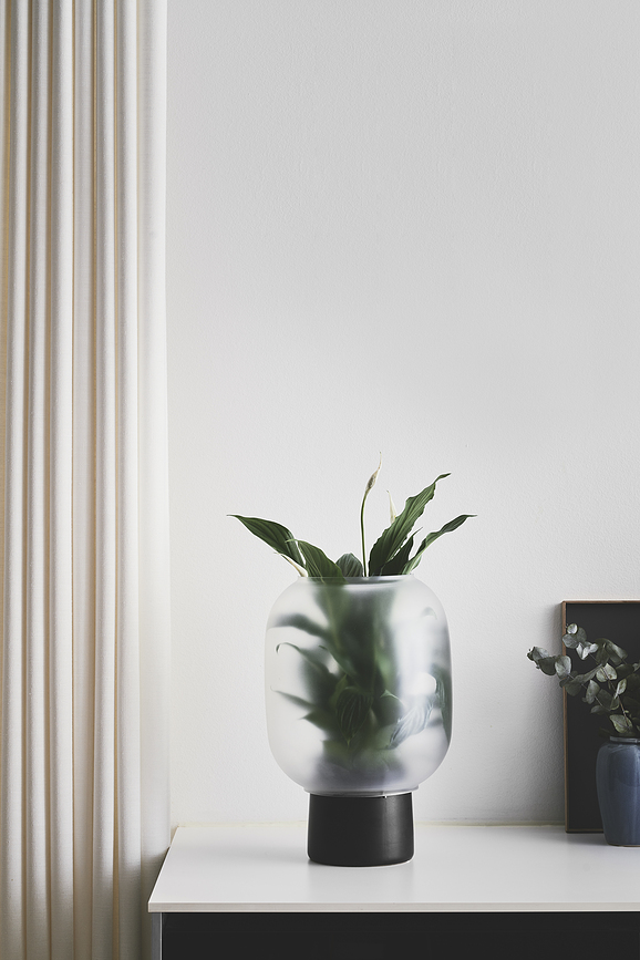 Nebl Lonček za rože, 26 cm, siv