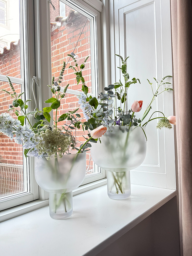 Nebl Vase 18 cm, givré