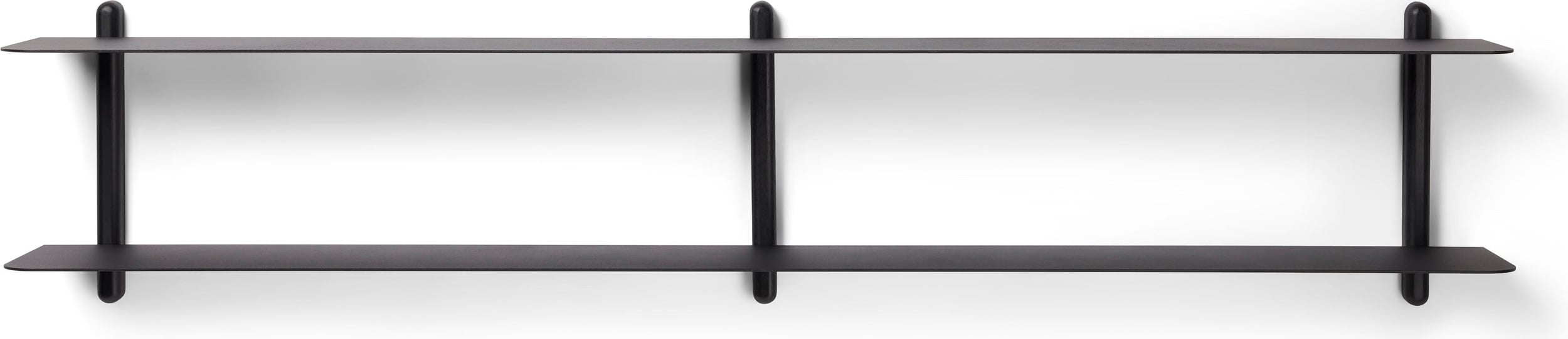 Nivo C Wandregal 25 cm schwarze Esche