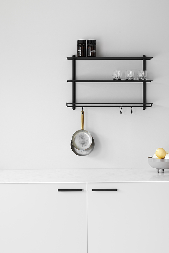 Nivo Crochets pour tringle, blancs, Lot de 3