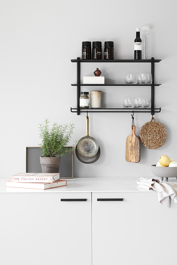 Nivo Kljuke za obešanje, bele, 3 kosi