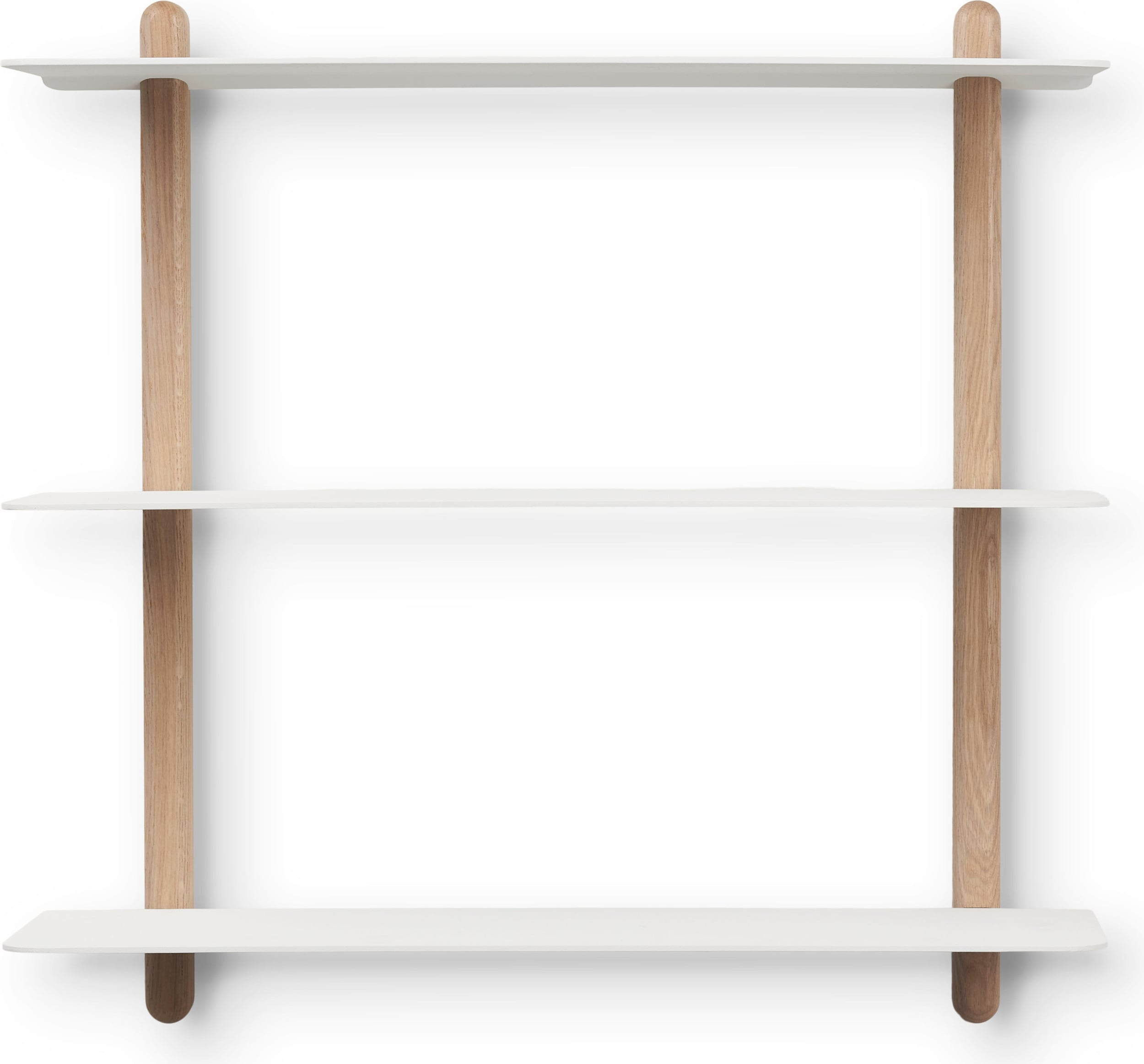 Nivo Large A Wandregal 65 cm weiß Eiche hell