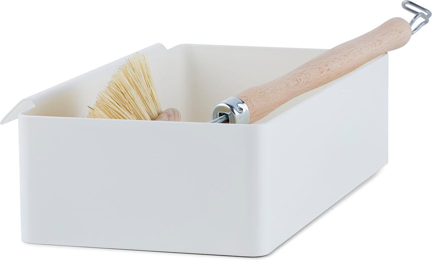 Contenedor universal Flex, 21 x 12,5 cm, negro, con gancho