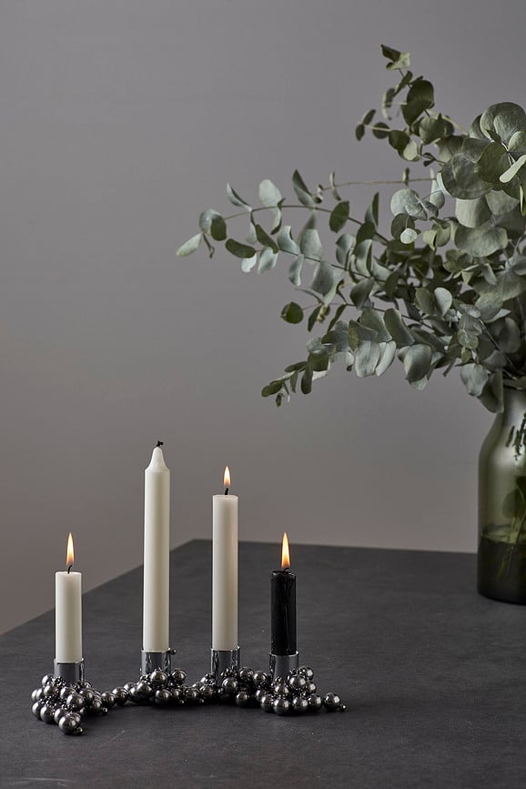 Portavelas de latón magnéticos Molekyl, para velas clásicas, 4 unidades