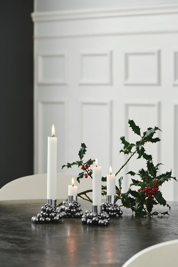 Portavelas de latón magnéticos Molekyl, para velas clásicas, 4 unidades