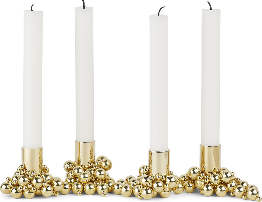 Portavelas magnéticos Molekyl, para velas clásicas, 4 unidades