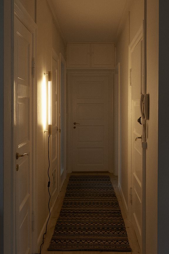 Radent Απλίκα με διακόπτη, 70 cm, λευκή