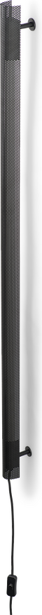 Radent sieninis šviestuvas su jungikliu, 135 cm, juodas