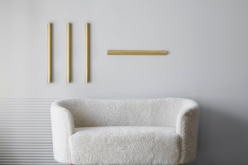 Radent Zidna Svjetiljka 67 cm crna