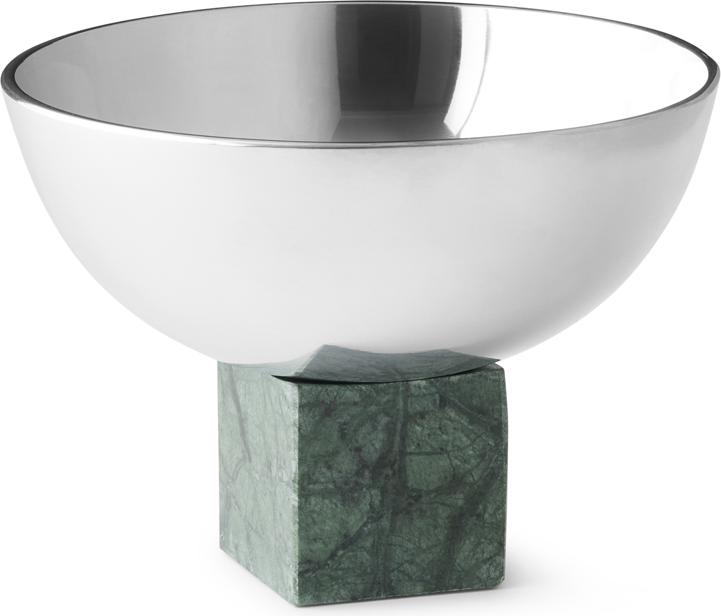 Sapoto Dekoschale 14 cm, silber-grün
