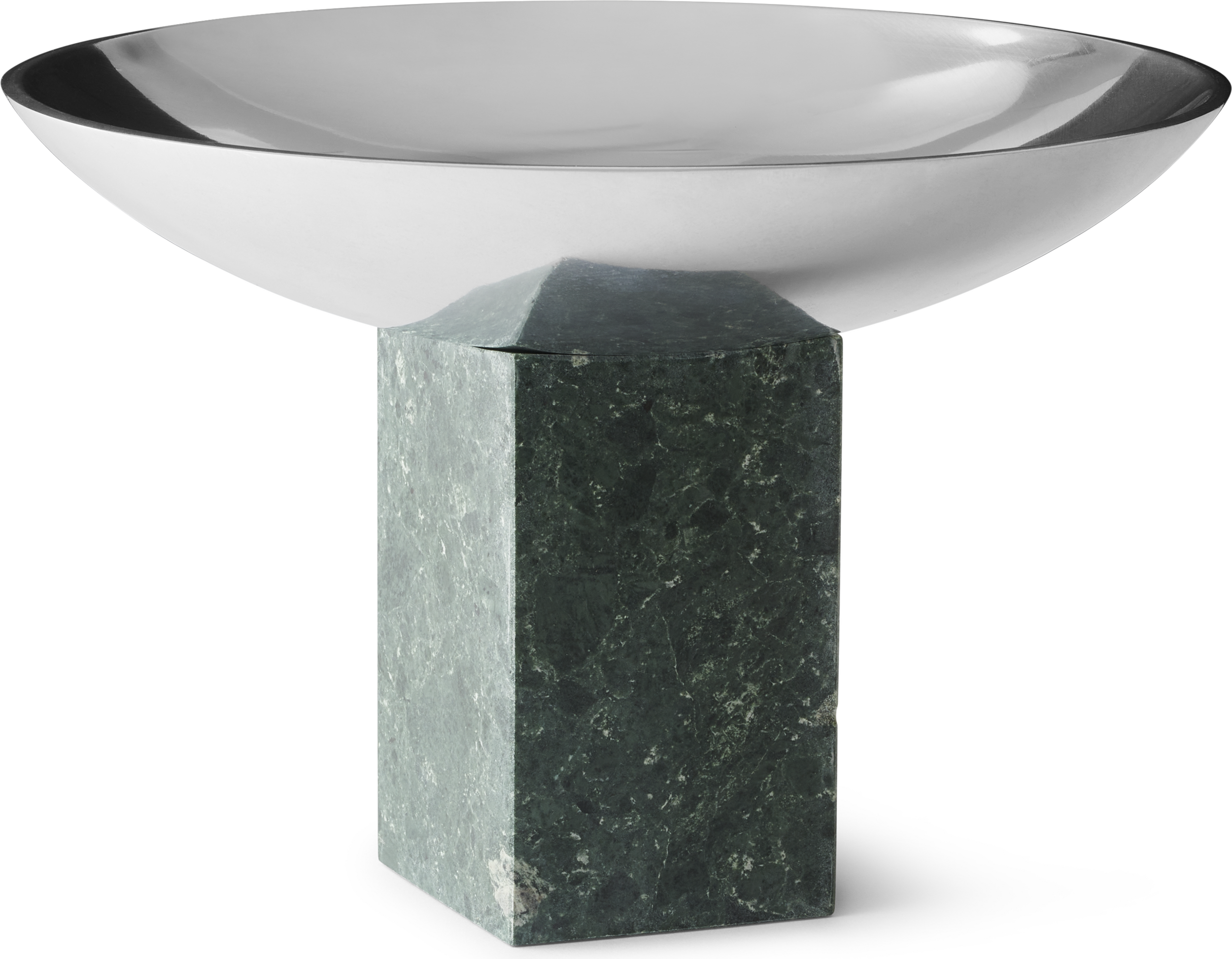Sapoto Dekoschale 22 cm, silber-grün