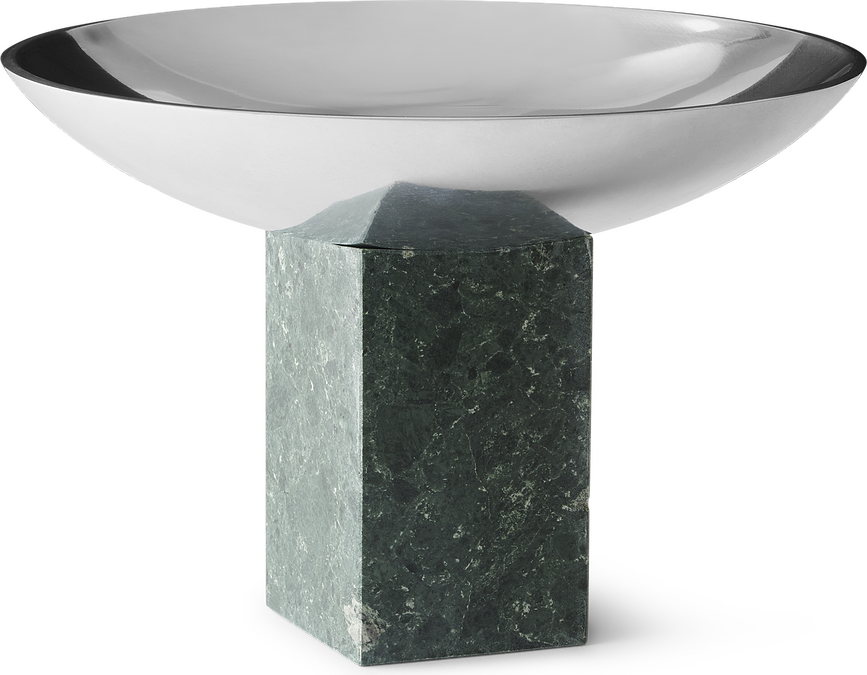 Sapoto Zdjela dekorativna 22 cm srebrno-zelena