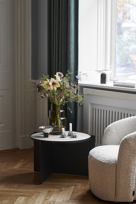 Sapoto Zdjela dekorativna 22 cm srebrno-crna