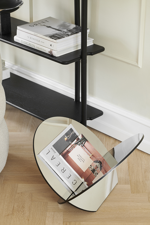 Silia Porte-revues 30 cm, acier inoxydable