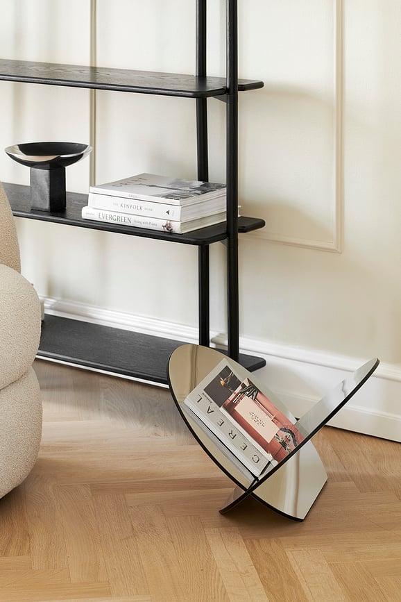 Silia Porte-revues 30 cm, acier inoxydable