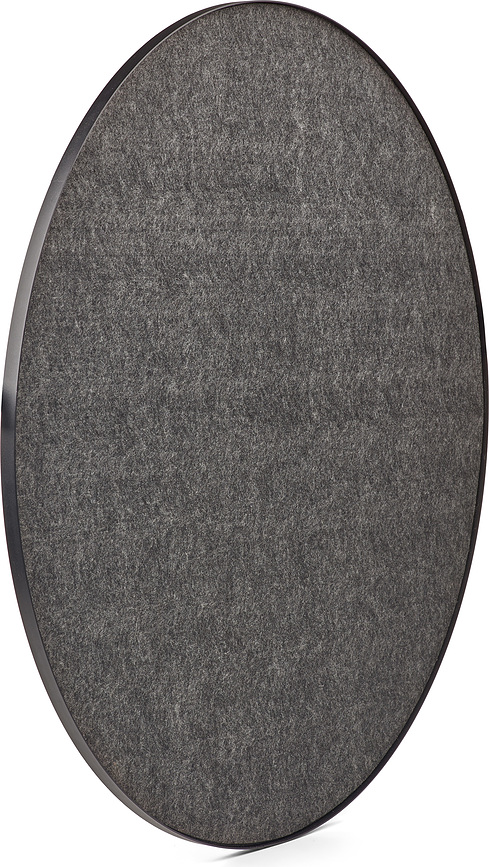 Tablero de Fieltro Retell, 80 cm, gris y negro