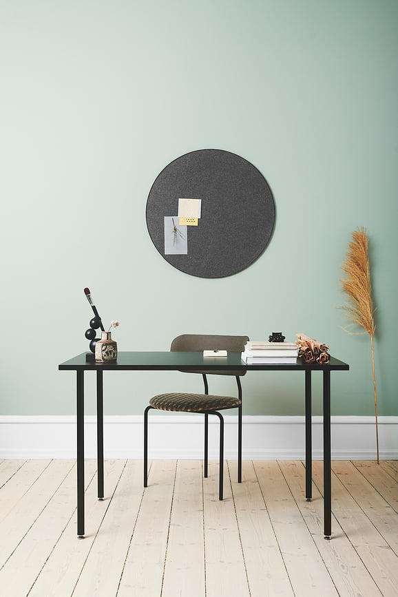 Tablero de Fieltro Retell, 80 cm, gris y negro