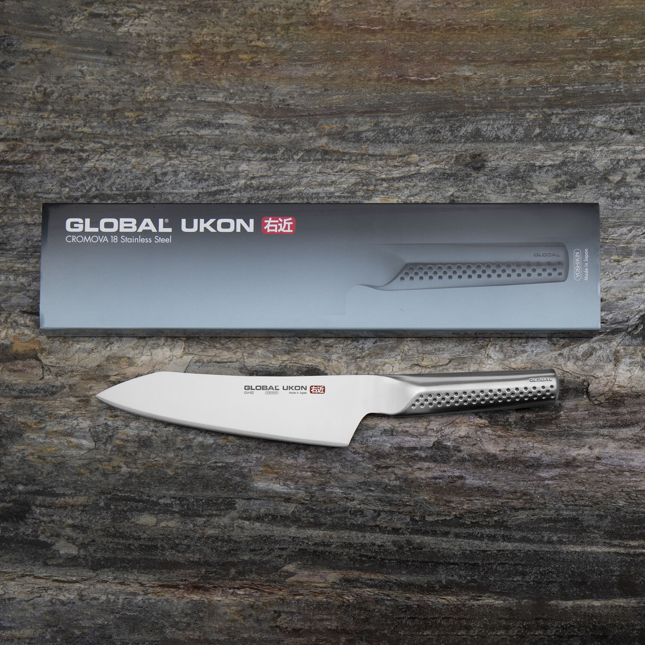 Nóż szefa kuchni Global Ukon 18 cm - GU-02 | Fabryka Form