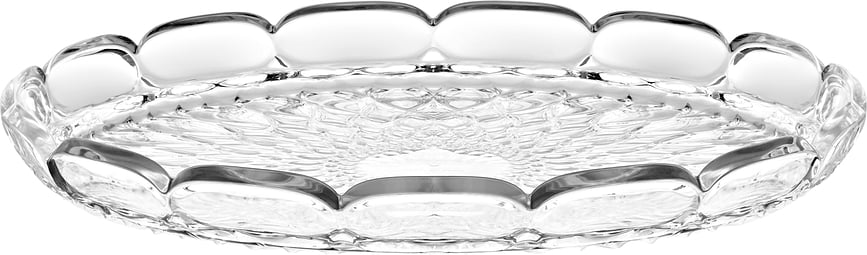 Bandeja para servir Vanity, 36 cm, transparente