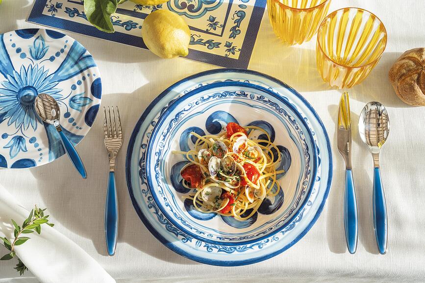 Blues Assiette Creuse, 21,5 cm