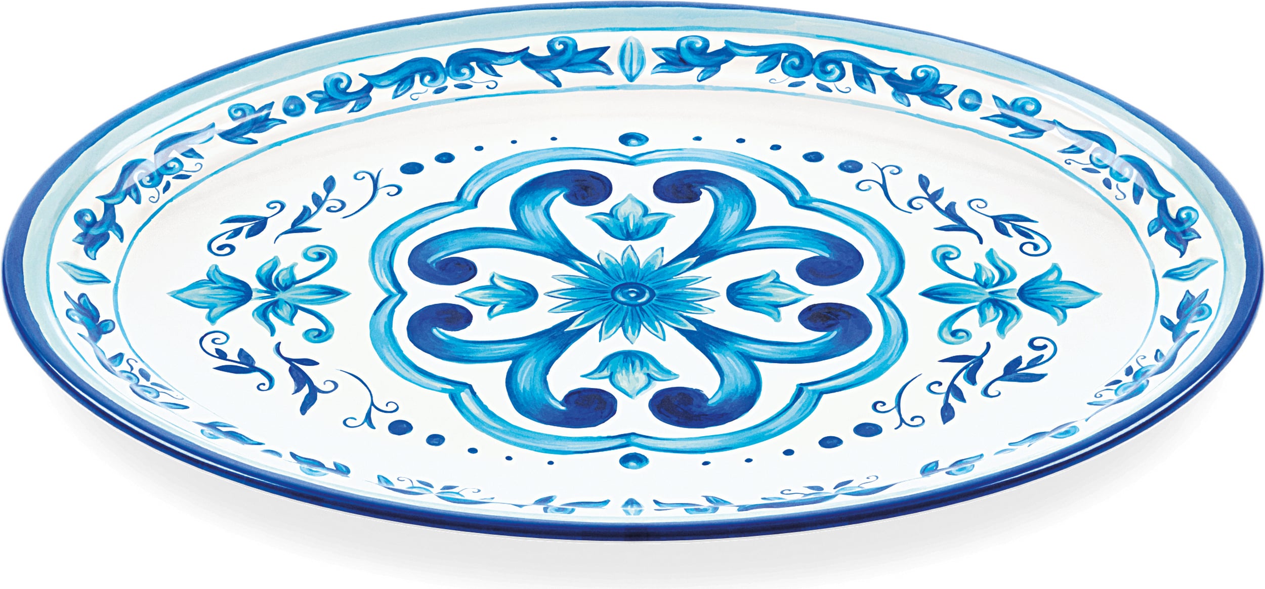 Blues Ovaler Teller 35,5 cm