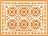 Blues Placemat 33 x 44 cm amber