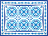 Blues Placemat 33 x 44 cm blue