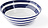Bol a rayas Riviera, 30 cm, blanco y azul marino