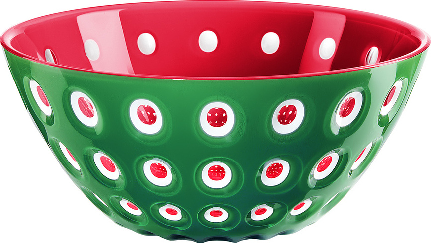 Bol Le Murrine, 20 cm, verde y rojo