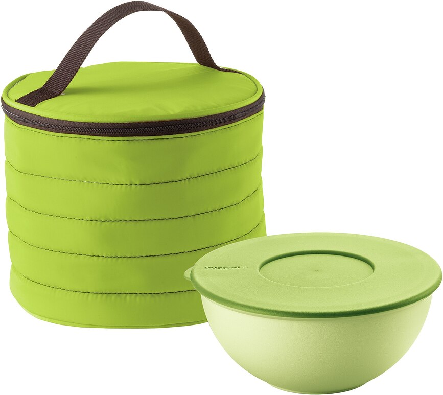 Bolsa Térmica redonda On The Go, con fiambrera